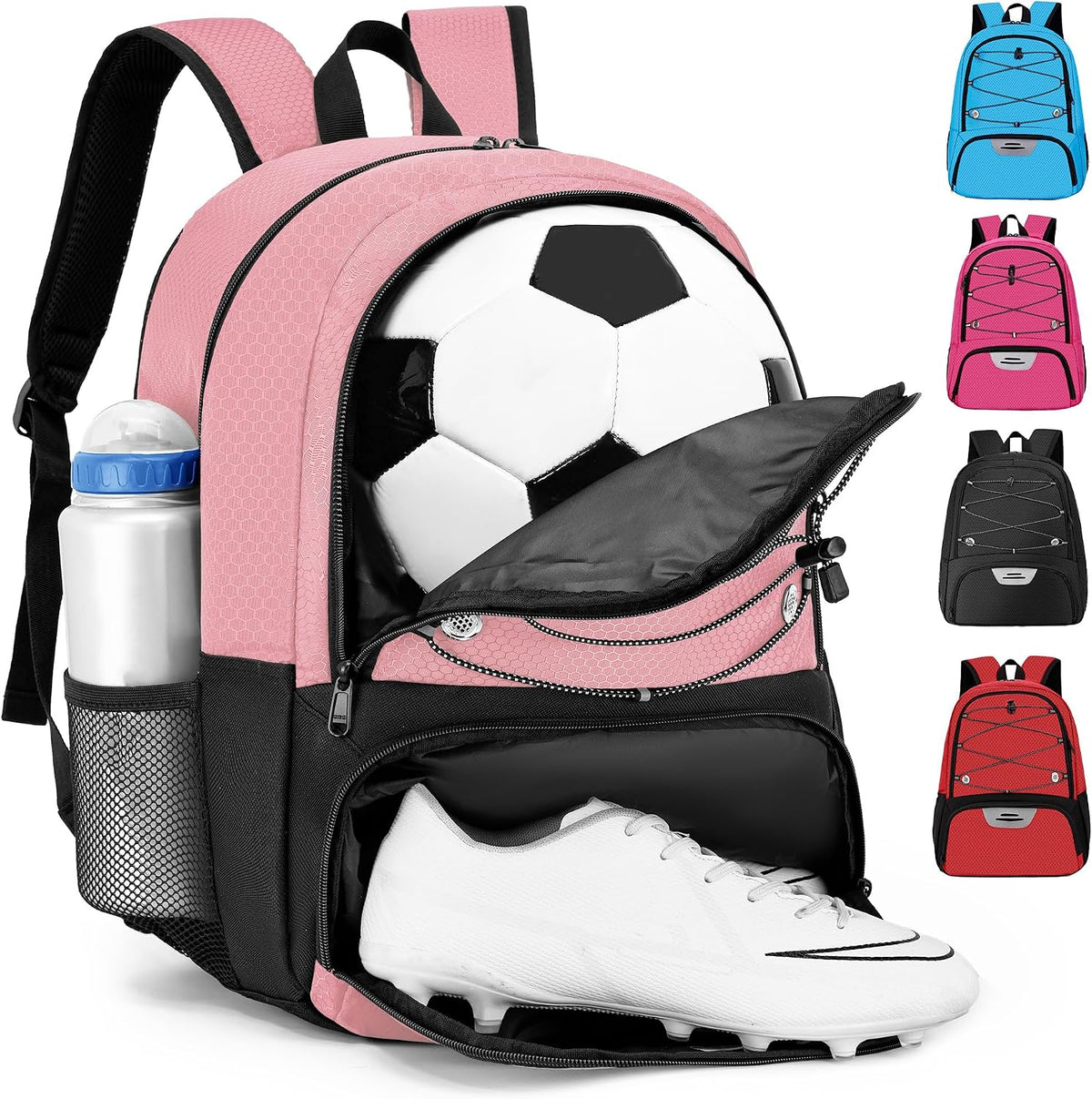 Hsmihair - Mochila de fútbol juvenil - Mochila para fútbol y balonc...