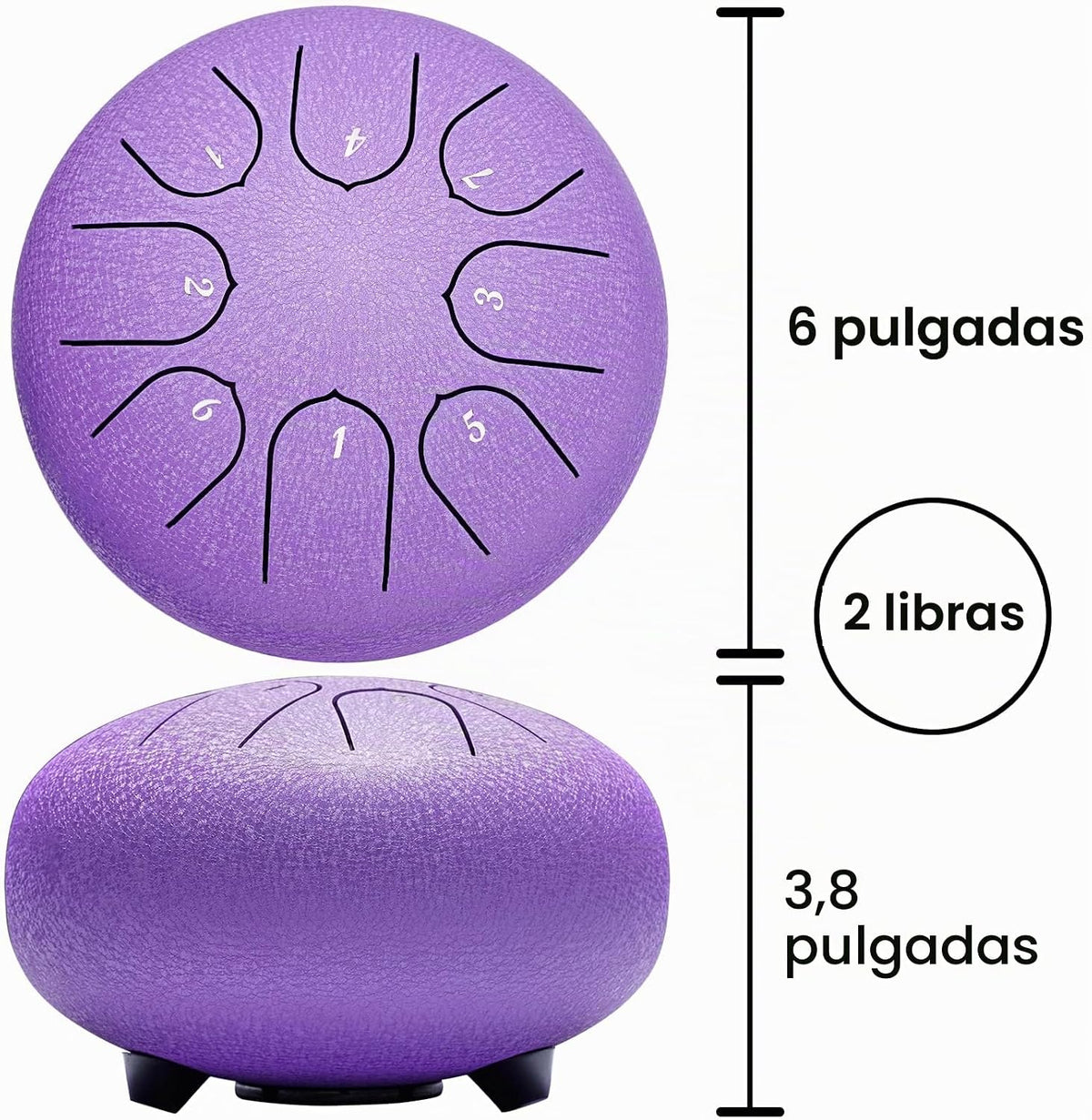 Lronbird Percusión de tambor de lengua de acero, instrumentos music...