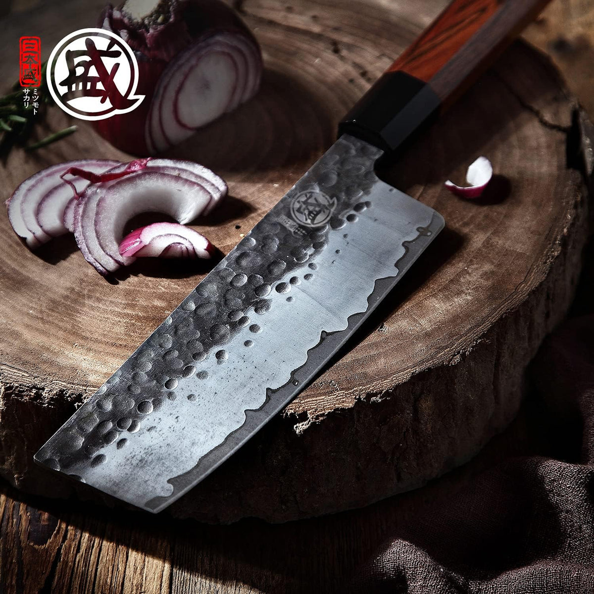 Juego de cuchillos de chef japoneses MITSUMOTO SAKARI 4 piezas, jue...