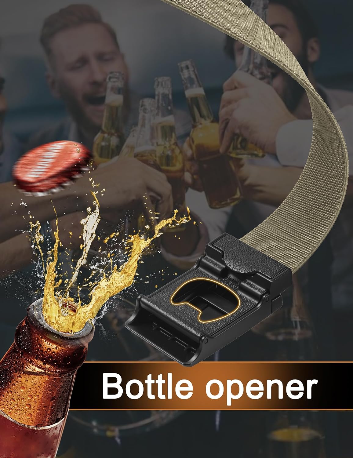 JUKMO - Cinturón táctico elástico para hombres, cinturón rigger mil...