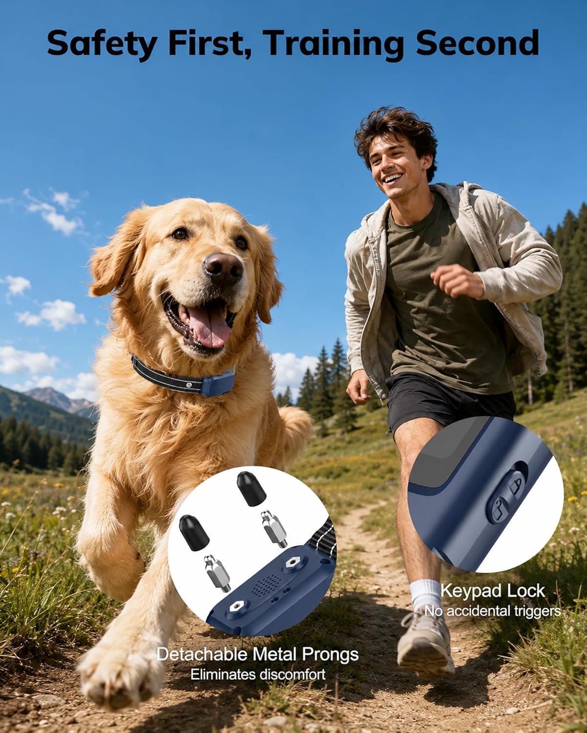HapTop Collar de choque para perros \u2013 Collar de entrenamiento...