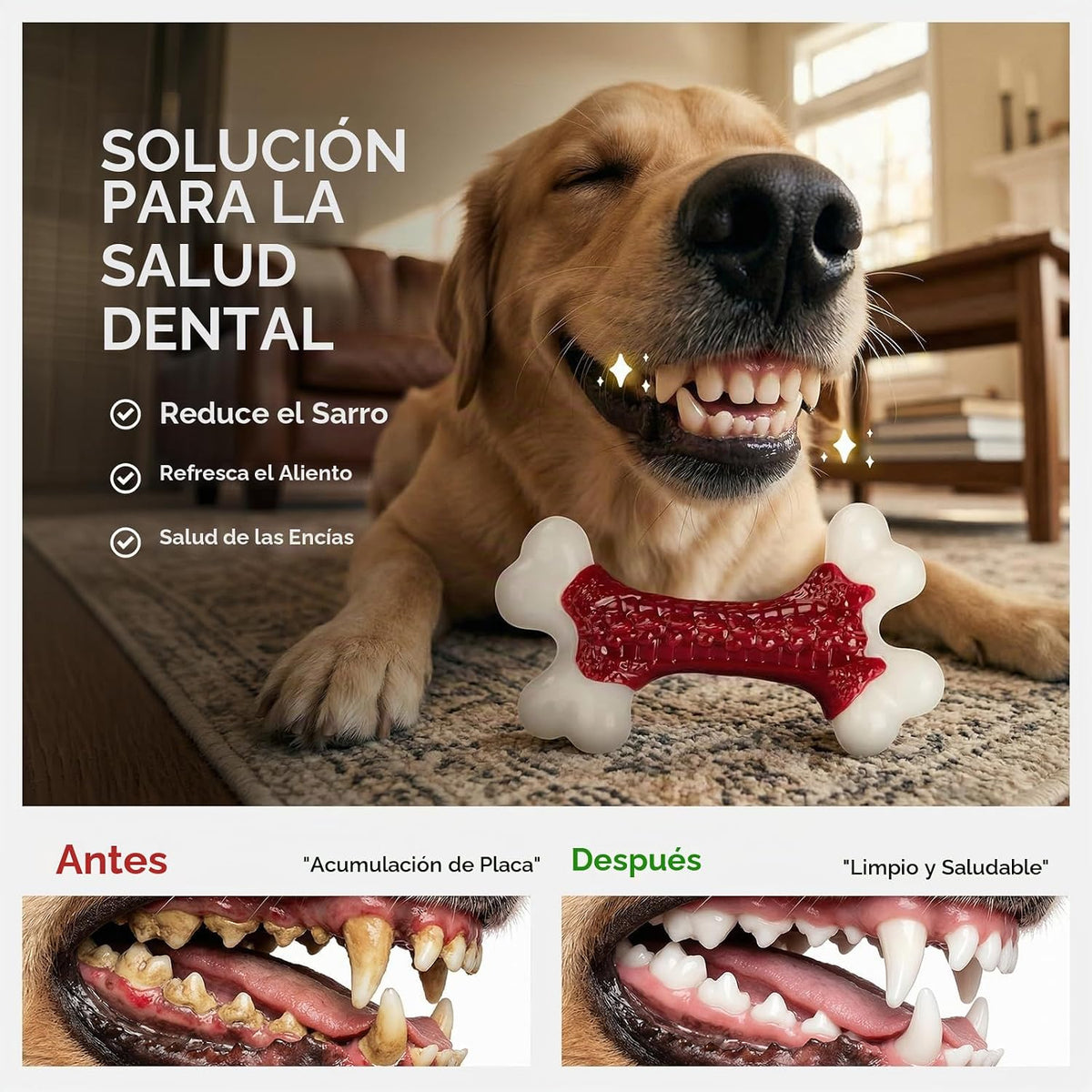 Kseroo - Juguetes resistentes para perros de raza grande que son ma...