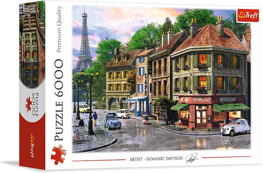 Trefl Street of Paris - Rompecabezas de 6000 piezas, 53.5 x 37.8 pu...