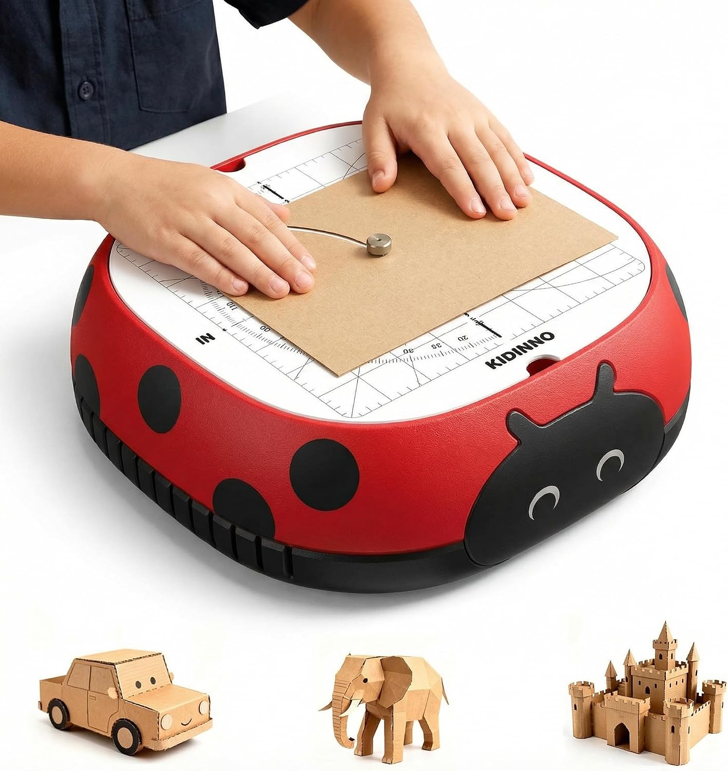 KIDINNO Safe Power - Cortador de cartón para niños, juguete educati...