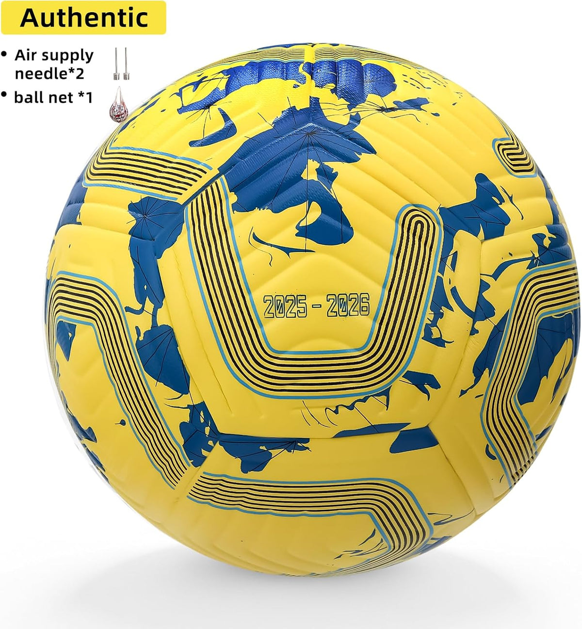 CWBCWB Balón de fútbol tamaño 5 para adultos y jóvenes, pelota de e...