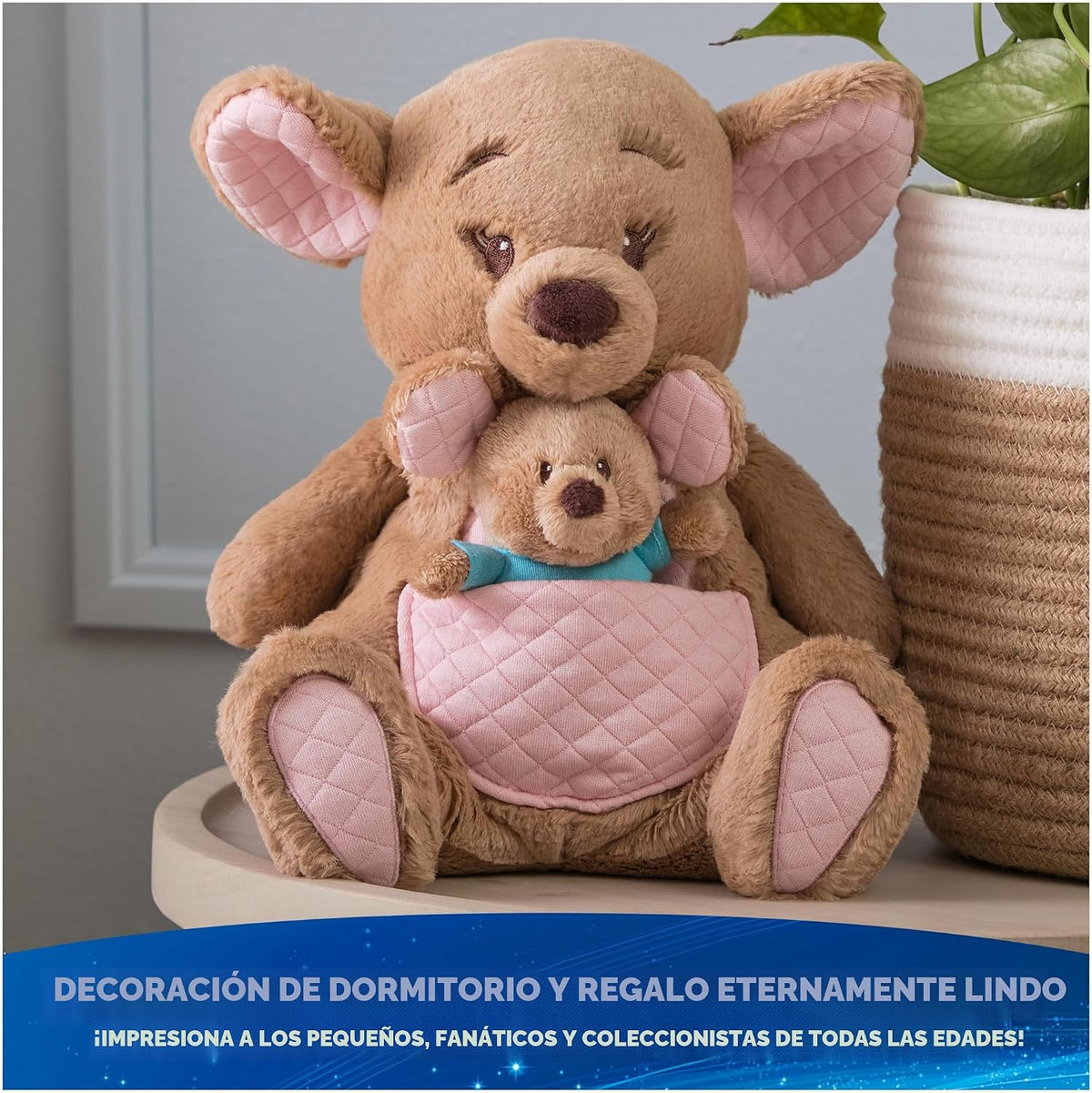 GUND Disney Winnie the Pooh Oh So Snuggly Kanga &amp; Roo - Peluche...