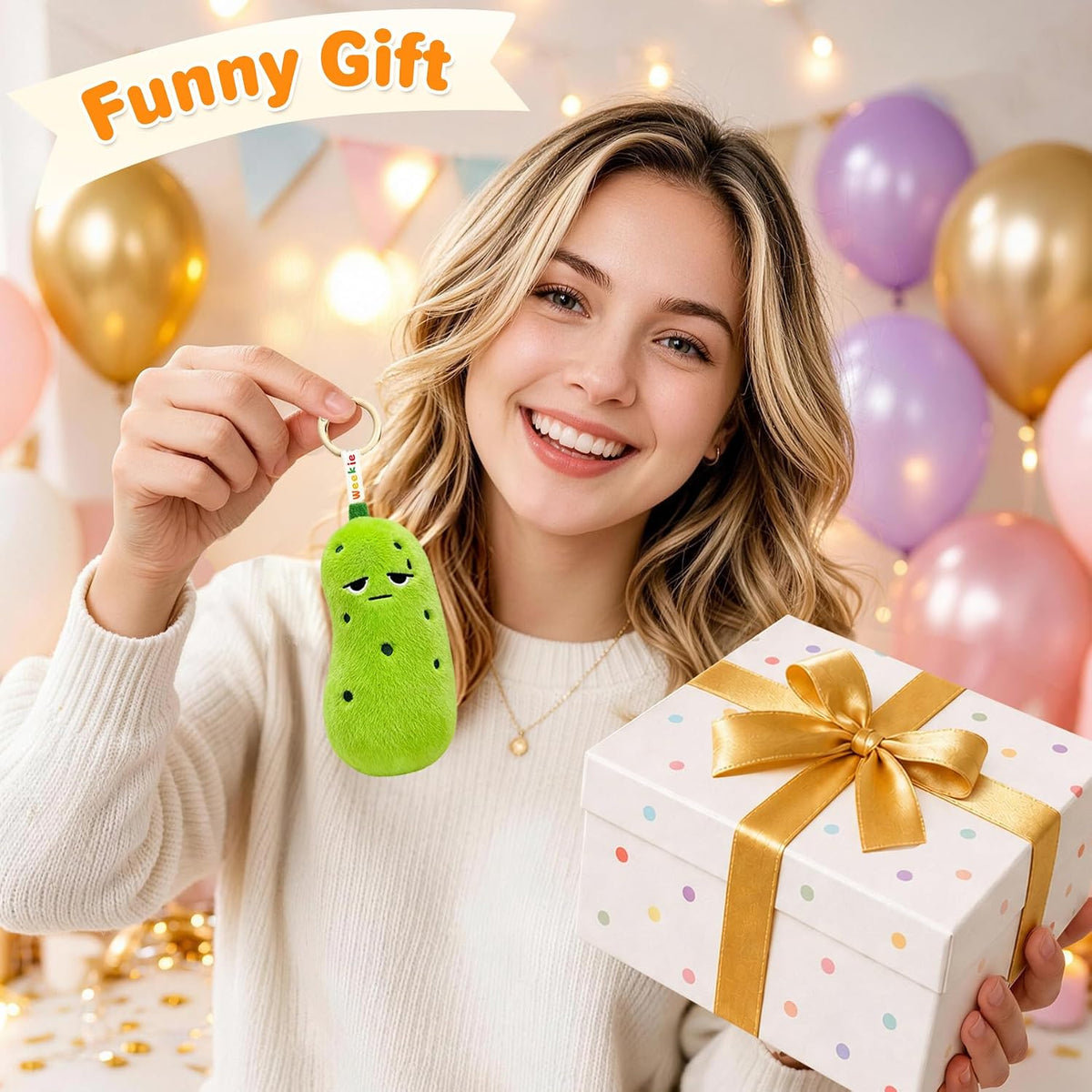 Ausener Weekie Wonders - Dije emocional para bolsa de peluche, anim...