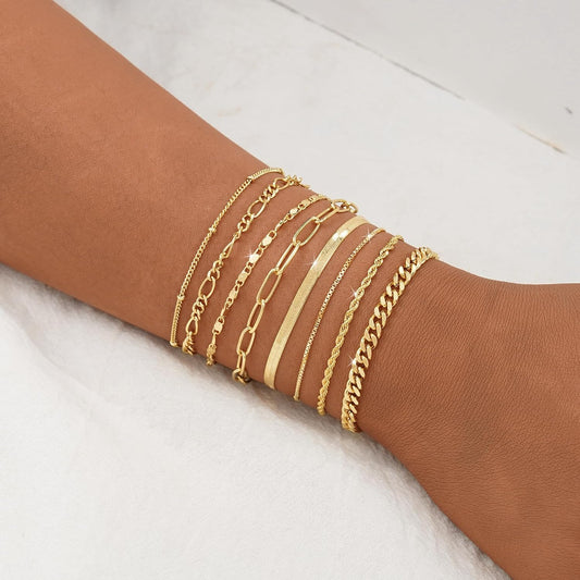 BERISO Pulseras de oro para mujer, elegante pulsera ajustable chapa...