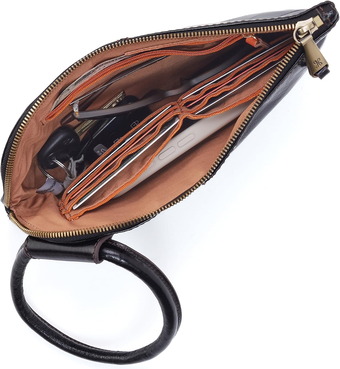 HOBO Bolso de pulsera Sable para mujer | Cuero, correa de pulsera,...