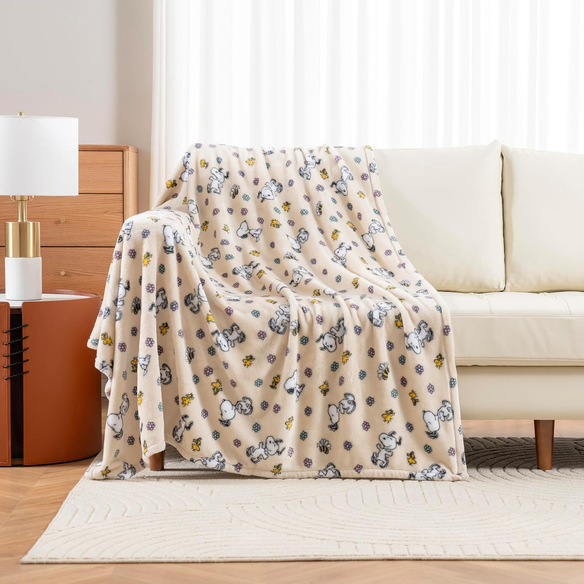 Berkshire Blanket Manta de felpa de terciopelo Peanuts® VelvetLoft®...