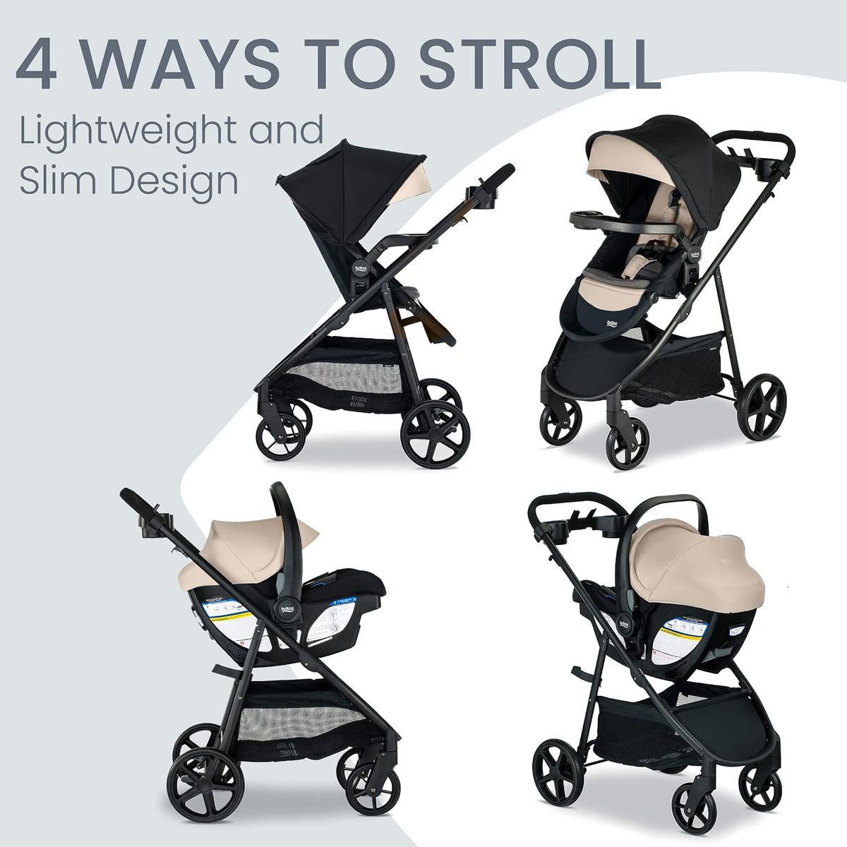 Britax Willow Brook S+ Sistema de viaje para bebé, asiento de autom...