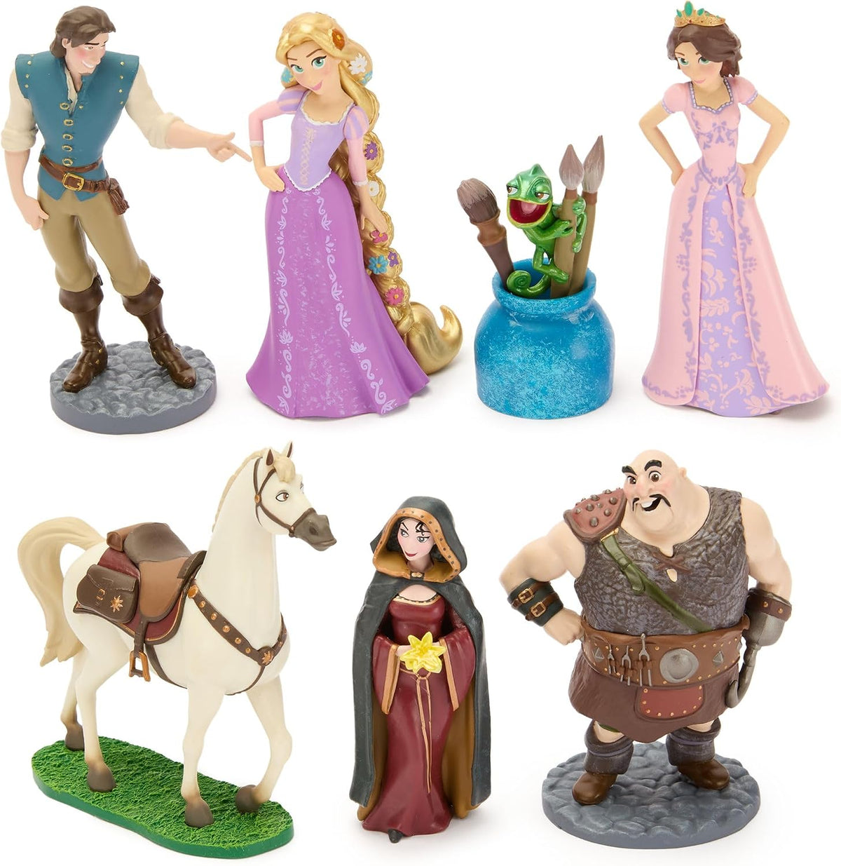 Disney Store Juego oficial de figuras enredadas, incluye 7 figuras...