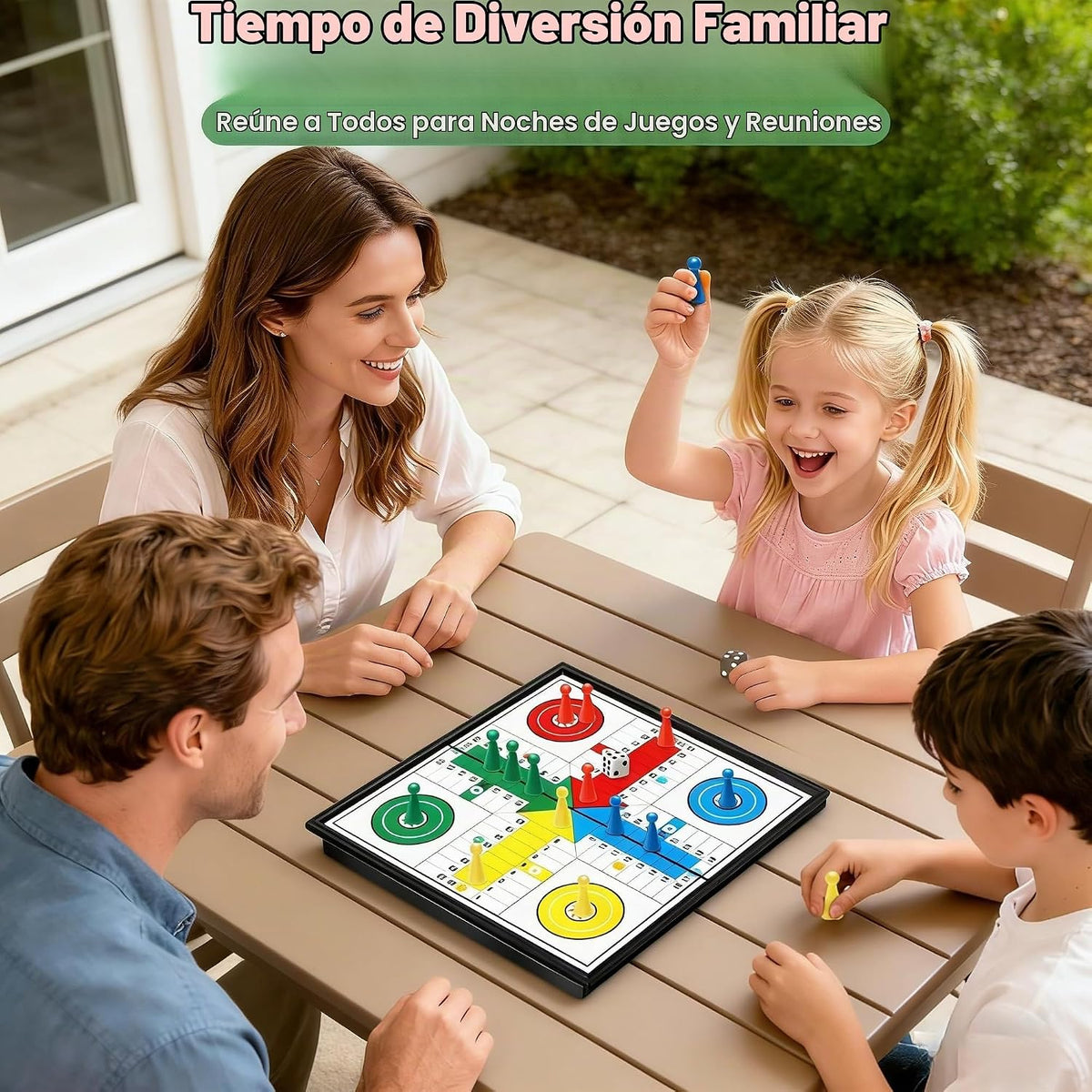 Juego de mesa magnético Ludo de viaje de 9.8 pulgadas para niños y...