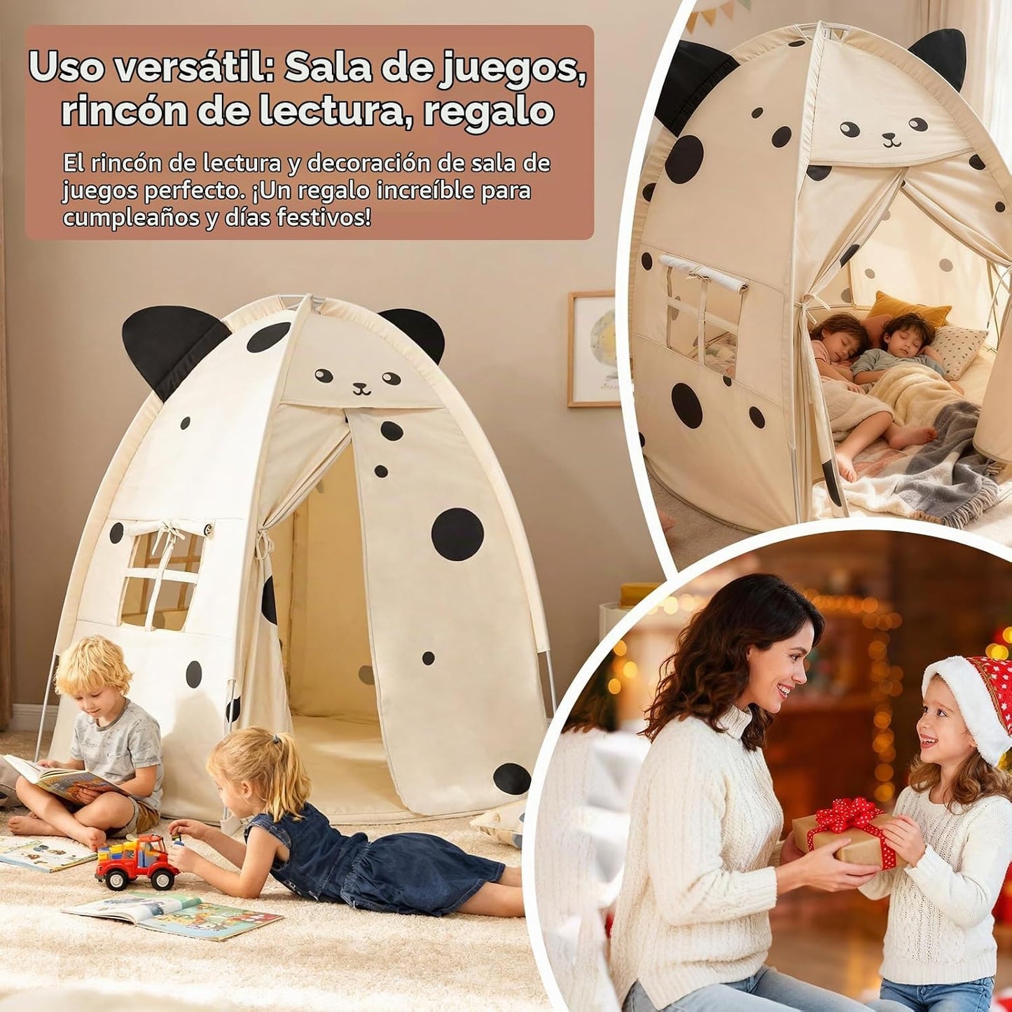 Tienda de campaña para niños con diseño de ratón pequeño, casa de j...