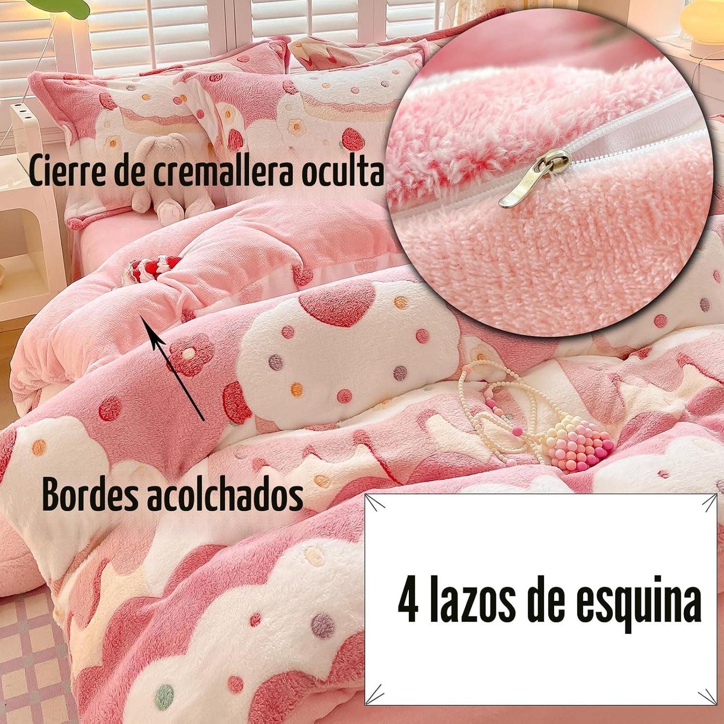 MorroMorn Juegos de Ropa de Cama Twin, Juego de Funda de Edredón Ro...