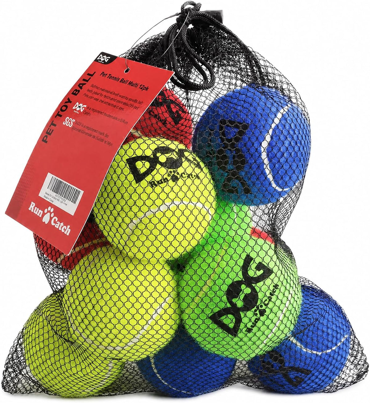 Pelotas de tenis para perros INSUM, paquete de 12 pelotas coloridas...