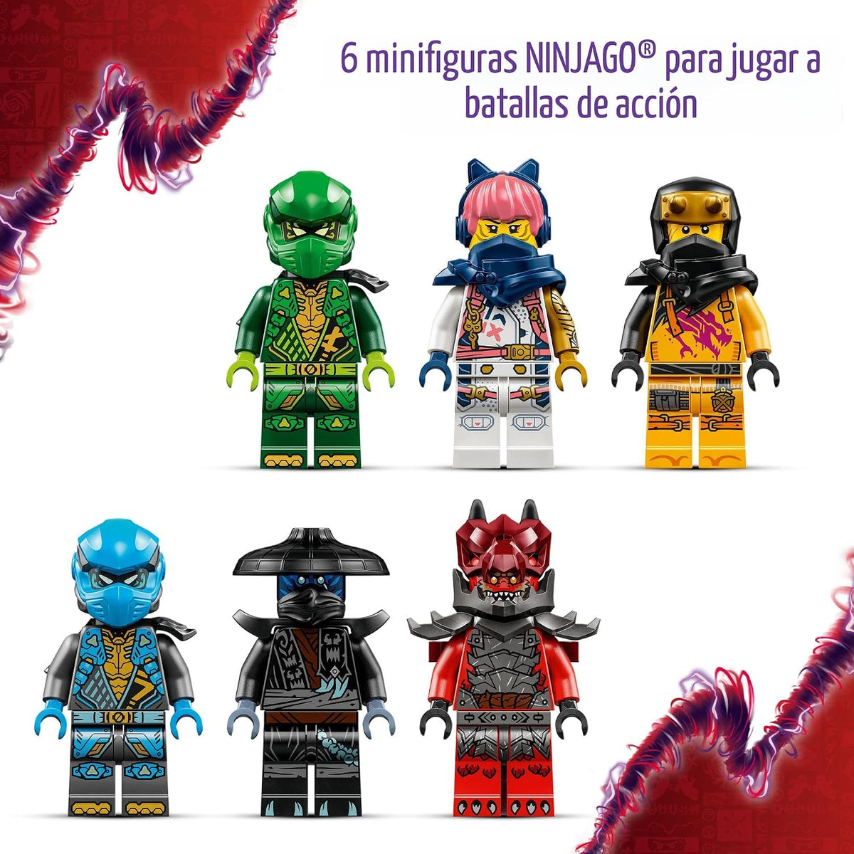 LEGO NINJAGO Thunderfang Dragon of Chaos - Juguete de construcción...