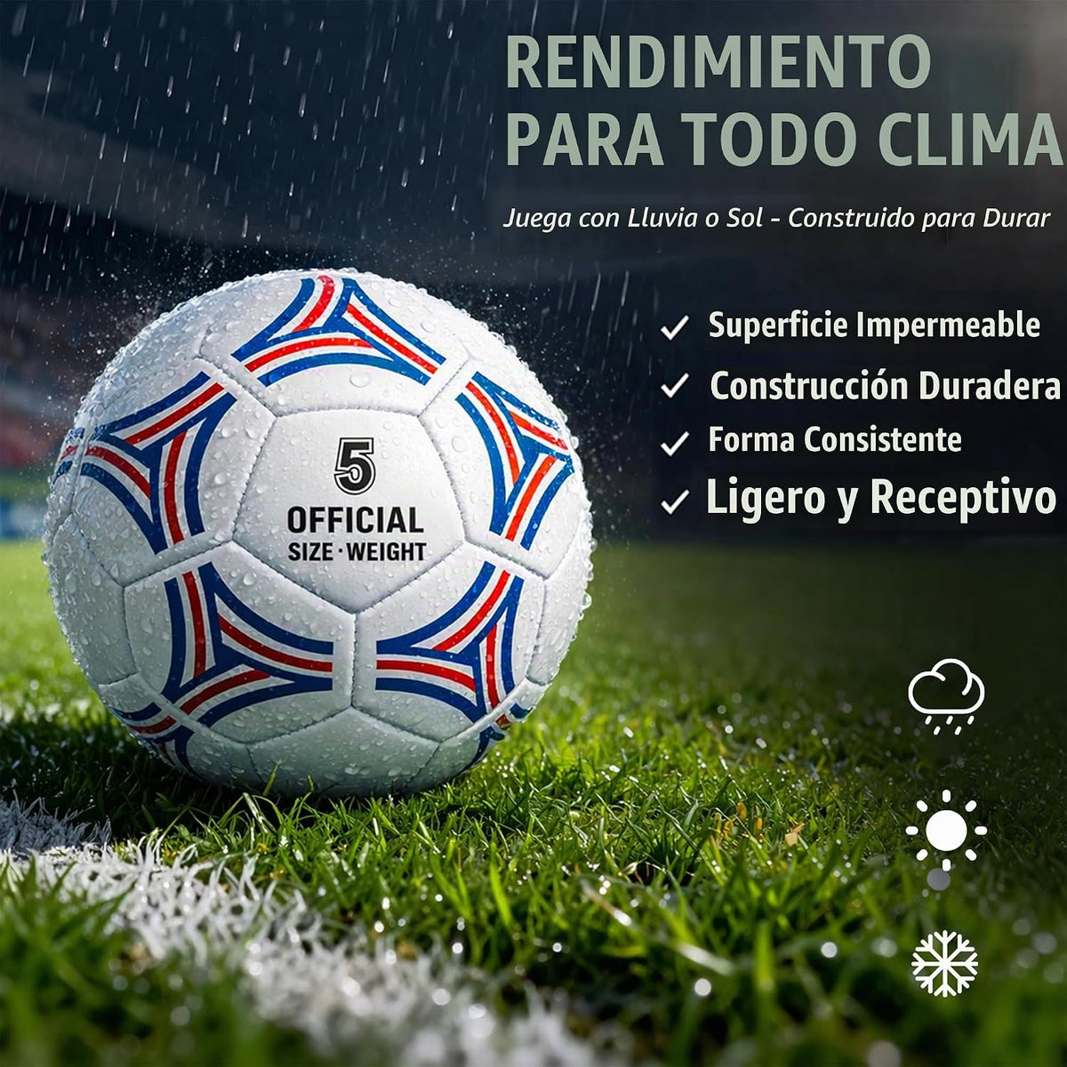 FATEUAER Paquete de 2 pelotas de fútbol tamaño 5, juego de pelota d...