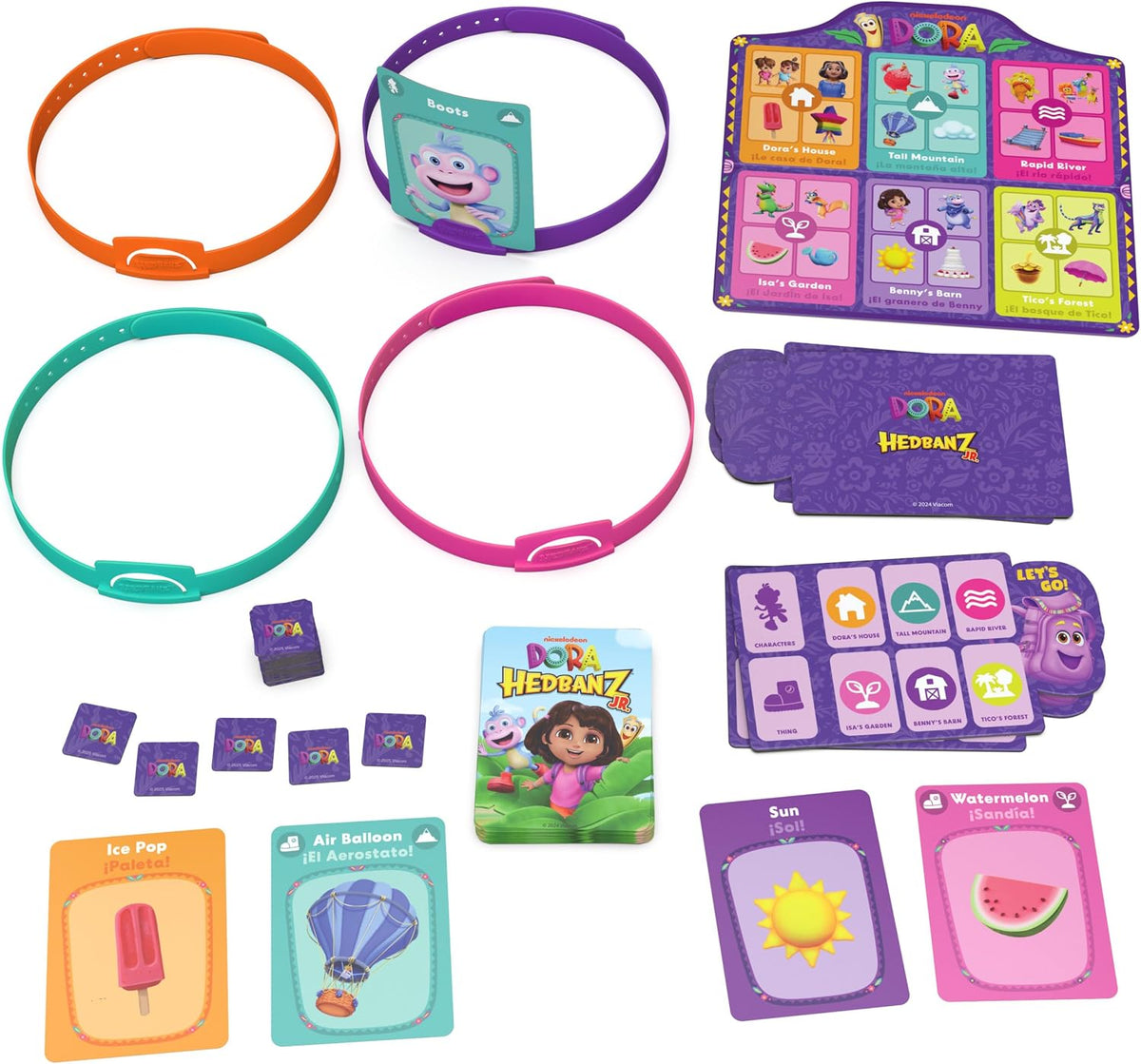 Spin Master Games Dora the Explorer Hedbanz Jr. Juego de mesa para...
