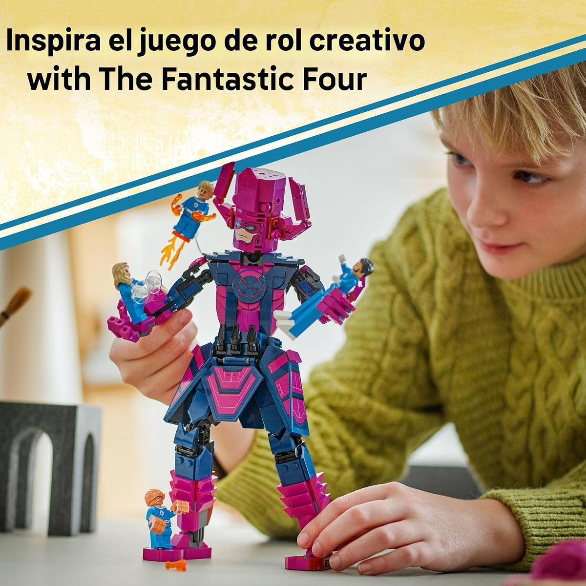 LEGO Marvel Los 4 Fantásticos contra Galactus Figura de construcció...