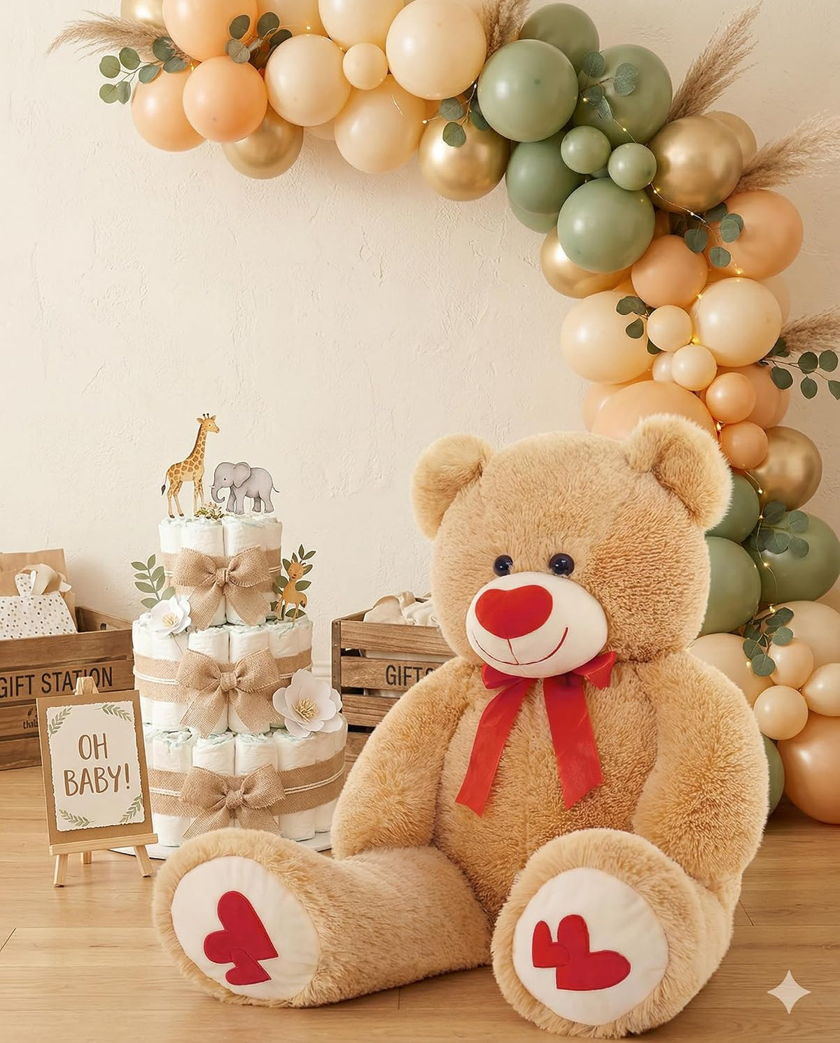 MaoGoLan Oso de Peluche Gigante de 36" Animal de Peluche - Huel...