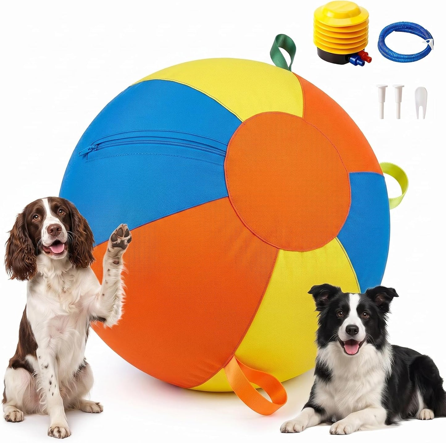 Pelota de pastoreo para perros, pelota inflable de entrenamiento pa...