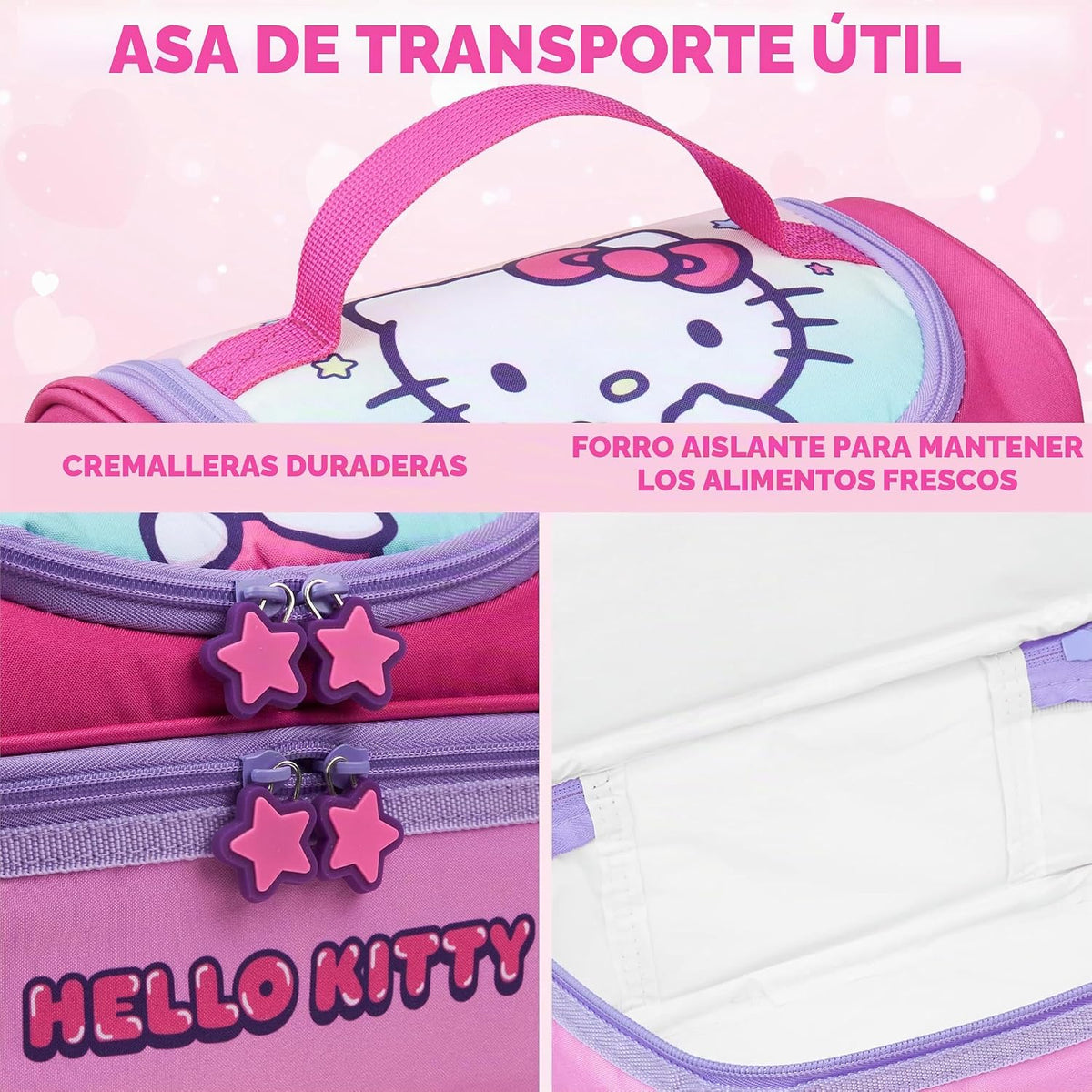 Get Trend Bolso de almuerzo Hello Kitty Anime Lonchera térmica con...