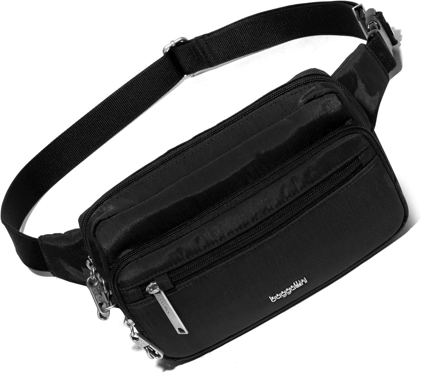 Baggallini Securtex - Riñonera antirrobo de 8.8 x 5.5 pulgadas, bol...