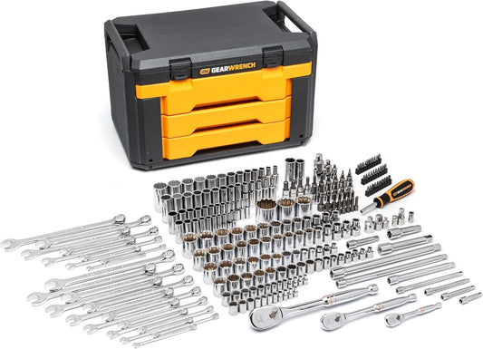 GEARWRENCH Juego de 243 herramientas mecánicas de 12 puntos en caja...