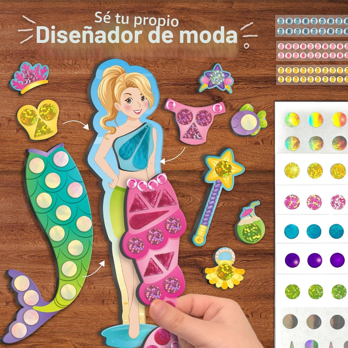 Imagimake Sirena Magnética para Vestirse DIY | Juguetes Magnéticos...