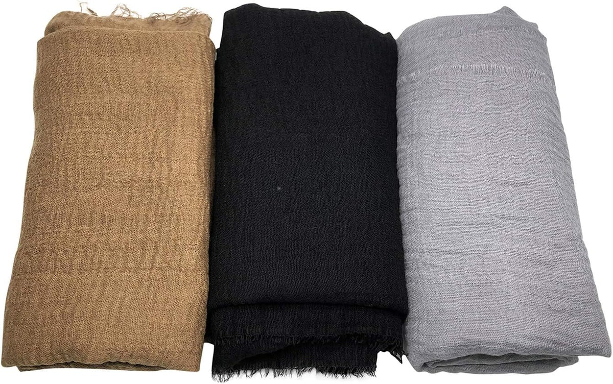 Bufanda Chal para Mujer para Todas las Estaciones 3PCS Envoltorio d...
