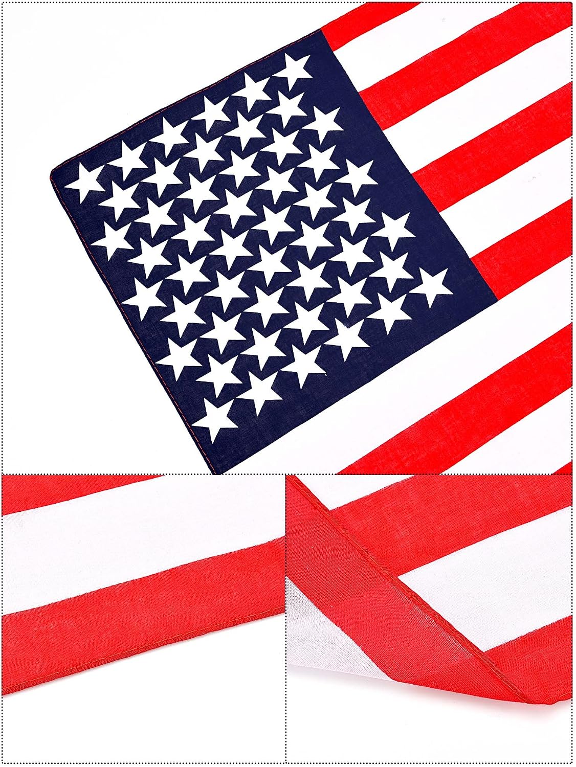 Maxdot Bandanas de bandera estadounidense, bandera, bandera, pañuel...