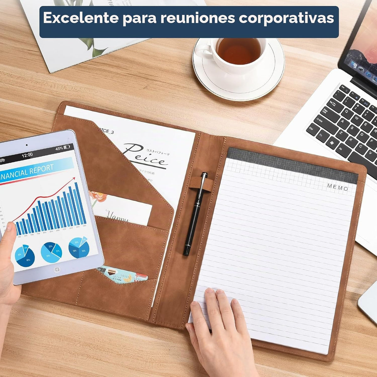 Pacific Mailer carpeta portafolios con cremallera, organizador de d...