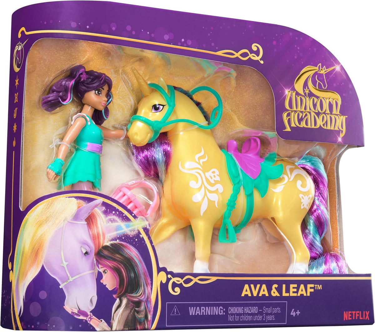 Unicorn Academy Ava &amp; Leaf, 2 accesorios, muñecas y juguetes de...