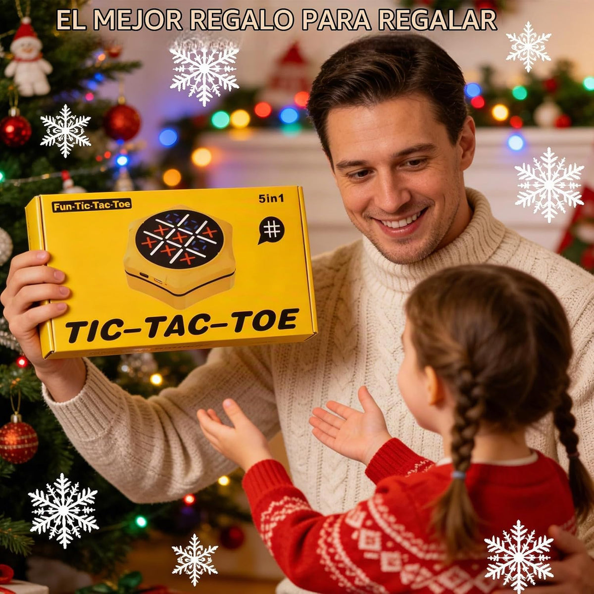 Tic Tac Toe electrónico para niños, juego de viaje portátil, juguet...
