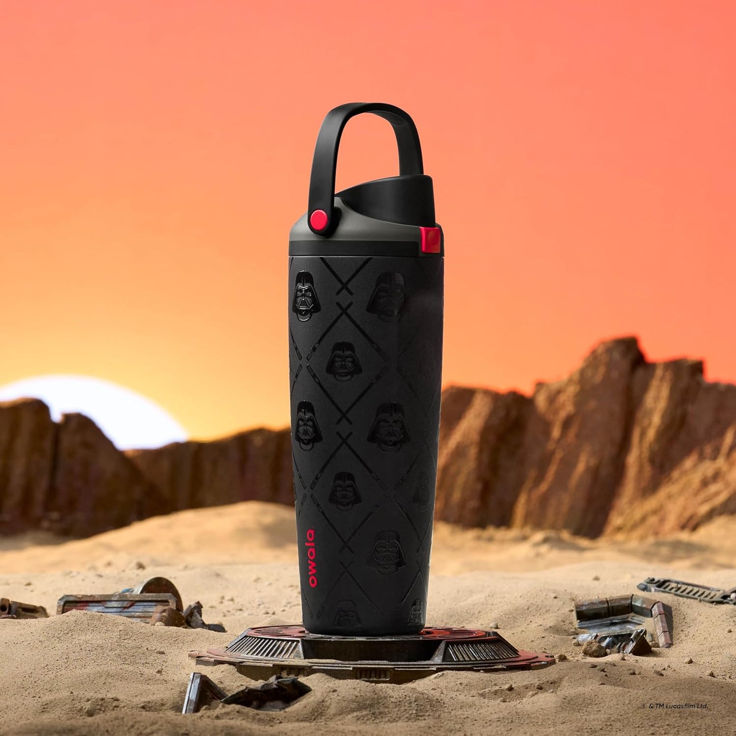 Owala Star Wars FreeSip Sway - Botella de agua aislada de acero ino...
