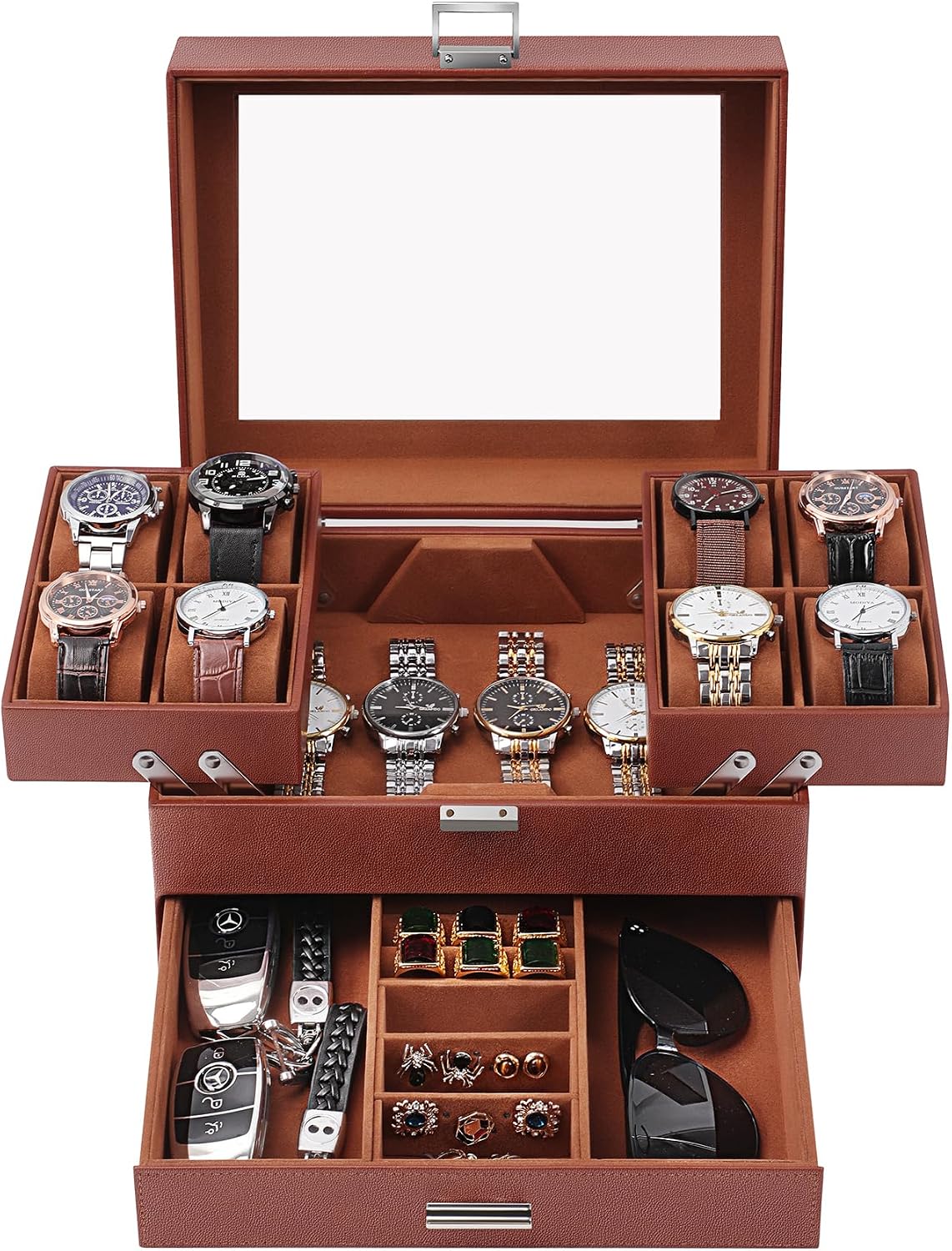 Dajasan Caja de Reloj, Caja de Reloj para Hombres, Caja de Exhibici...