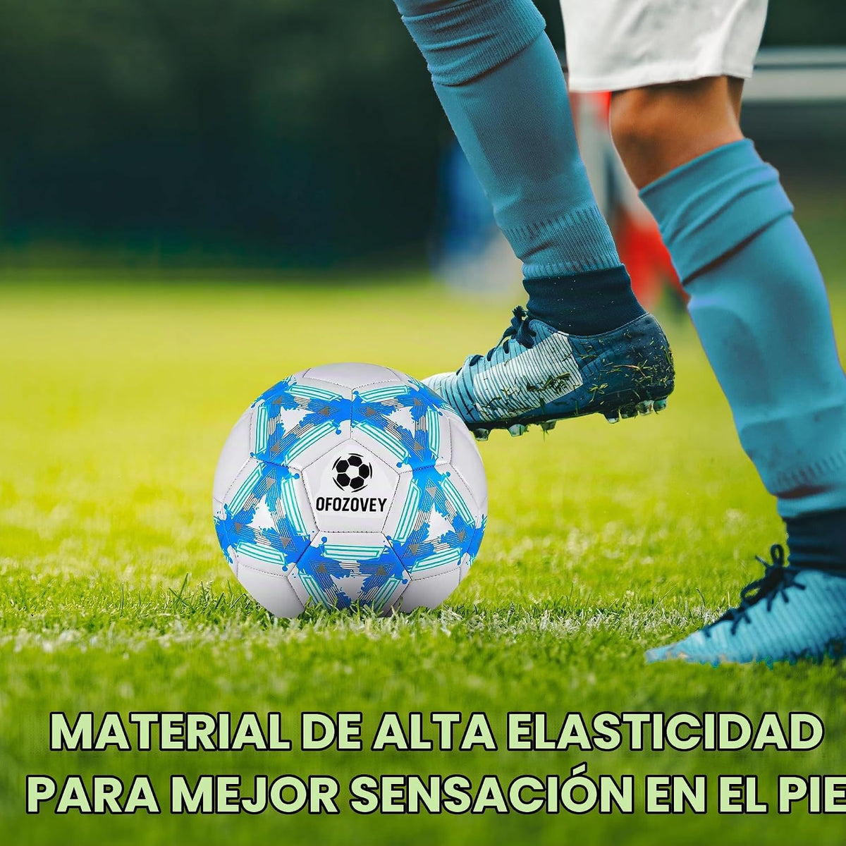 OFOZOVEY Balón de fútbol tamaño 3, 4, 5, paquete de dos, fútbol clá...