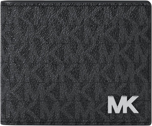 Michael Kors Cartera Billfold Mason para hombre, MK\/MK\/MK Signatu...