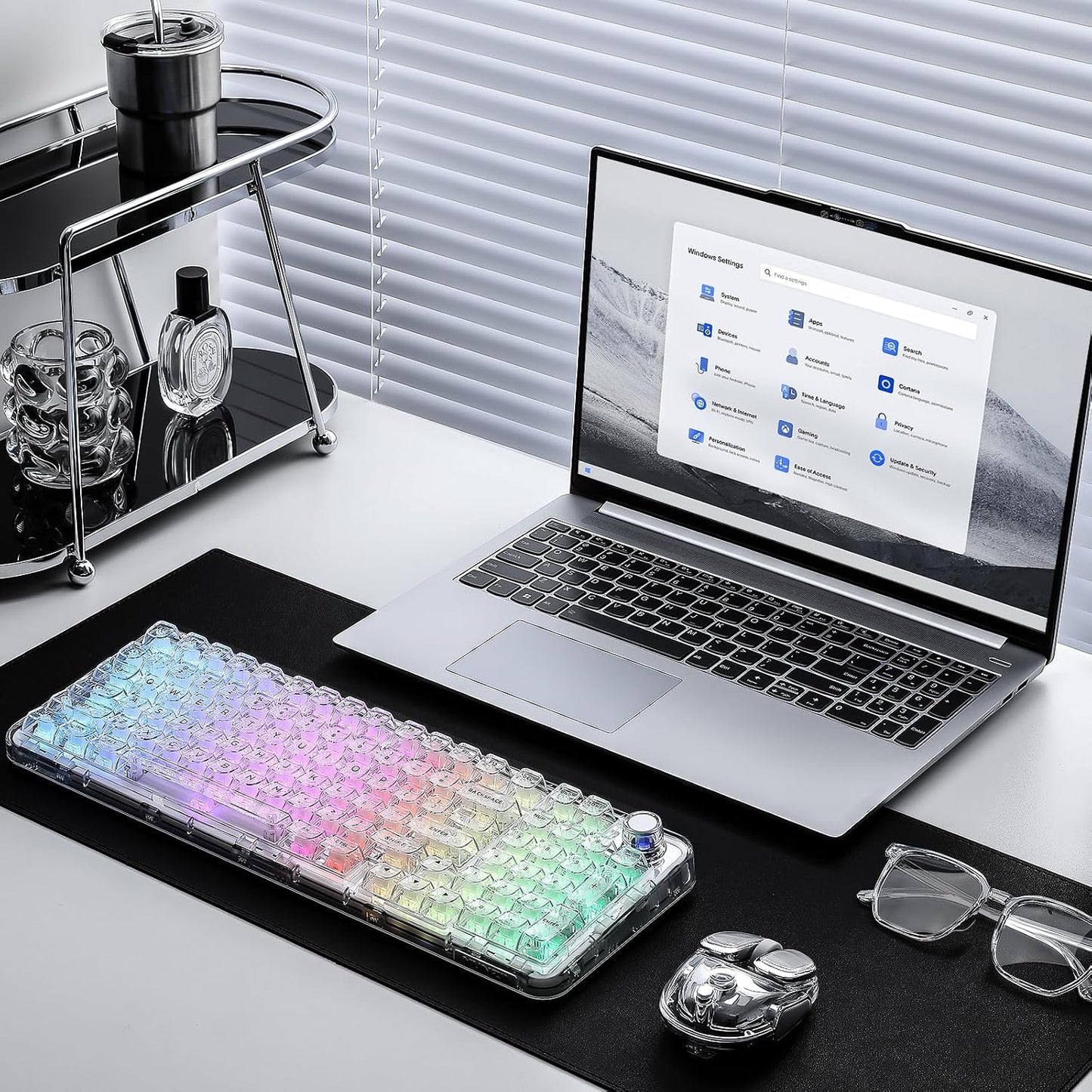 YUNZII X98 QMK\/VIA Teclado mecánico inalámbrico para juegos con pe...