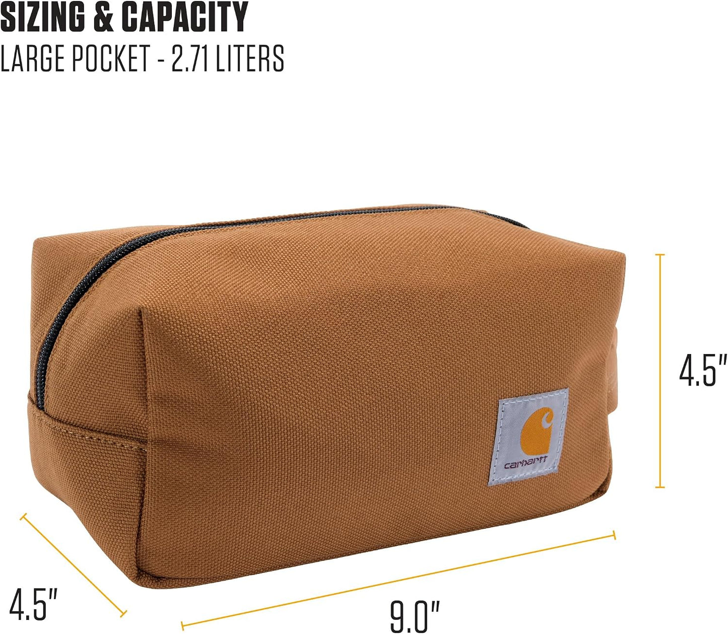 Carhartt Kit de viaje duradero, organiza lo esencial con la bolsa d...