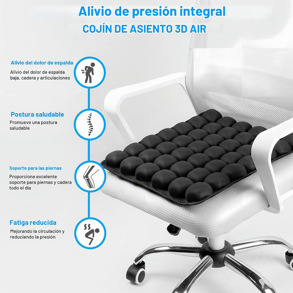 MTGKY Sondor Cojín de viaje, portátil y ajustable, cojín de asiento...