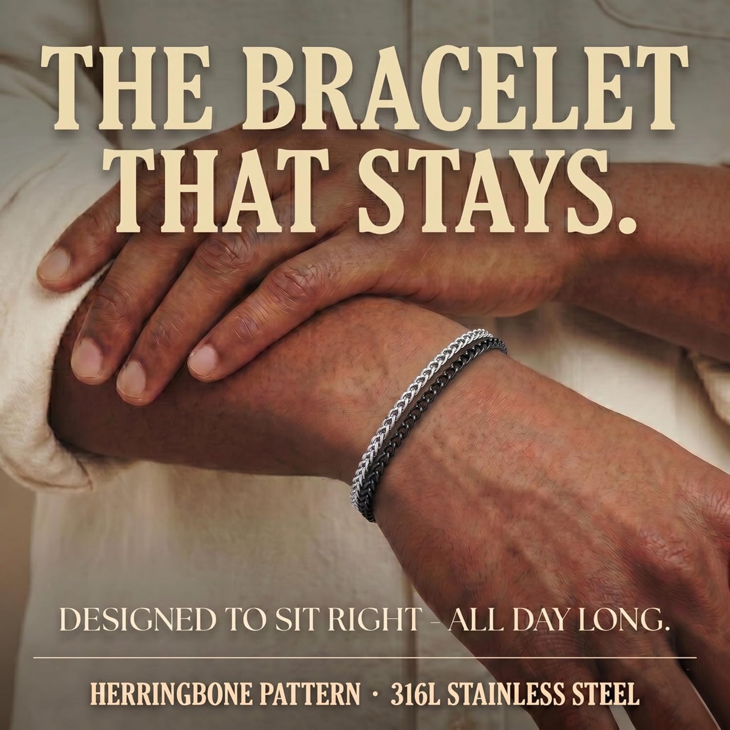 Galis Pulsera Dvir para hombre, acero inoxidable para hombres, puls...