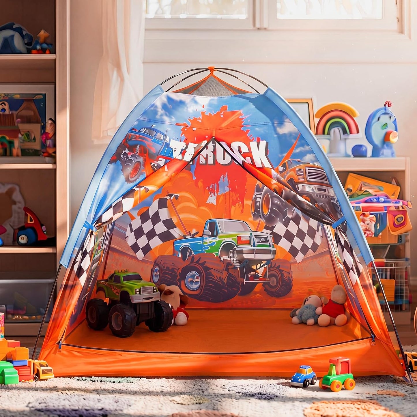 Yoojahow Tienda de campaña con temática de camión para adultos, cas...