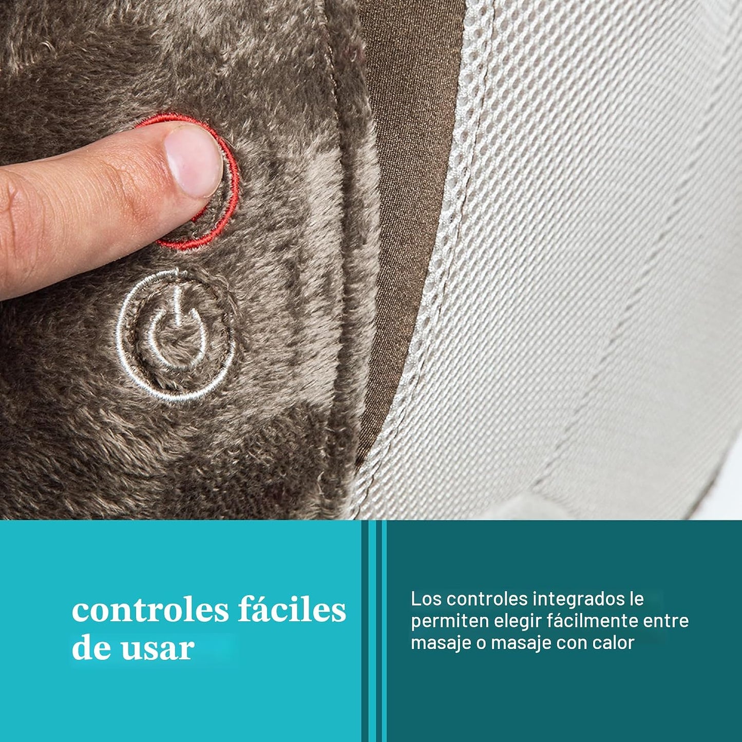 HoMedics Almohada de Masaje Shiatsu 3D de Cuerpo Completo con Vibra...