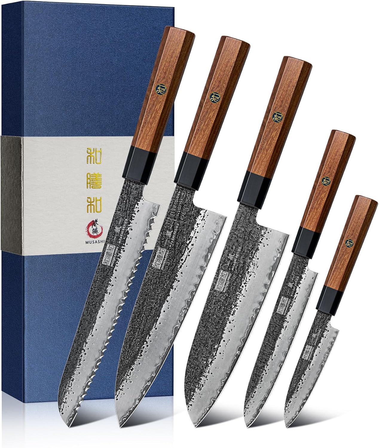 HOSHANHO Juego de cuchillos de cocina japoneses 10CR15MOV, juego de...