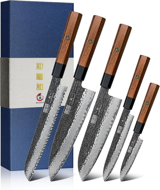 HOSHANHO Juego de cuchillos de cocina japoneses 10CR15MOV, juego de...