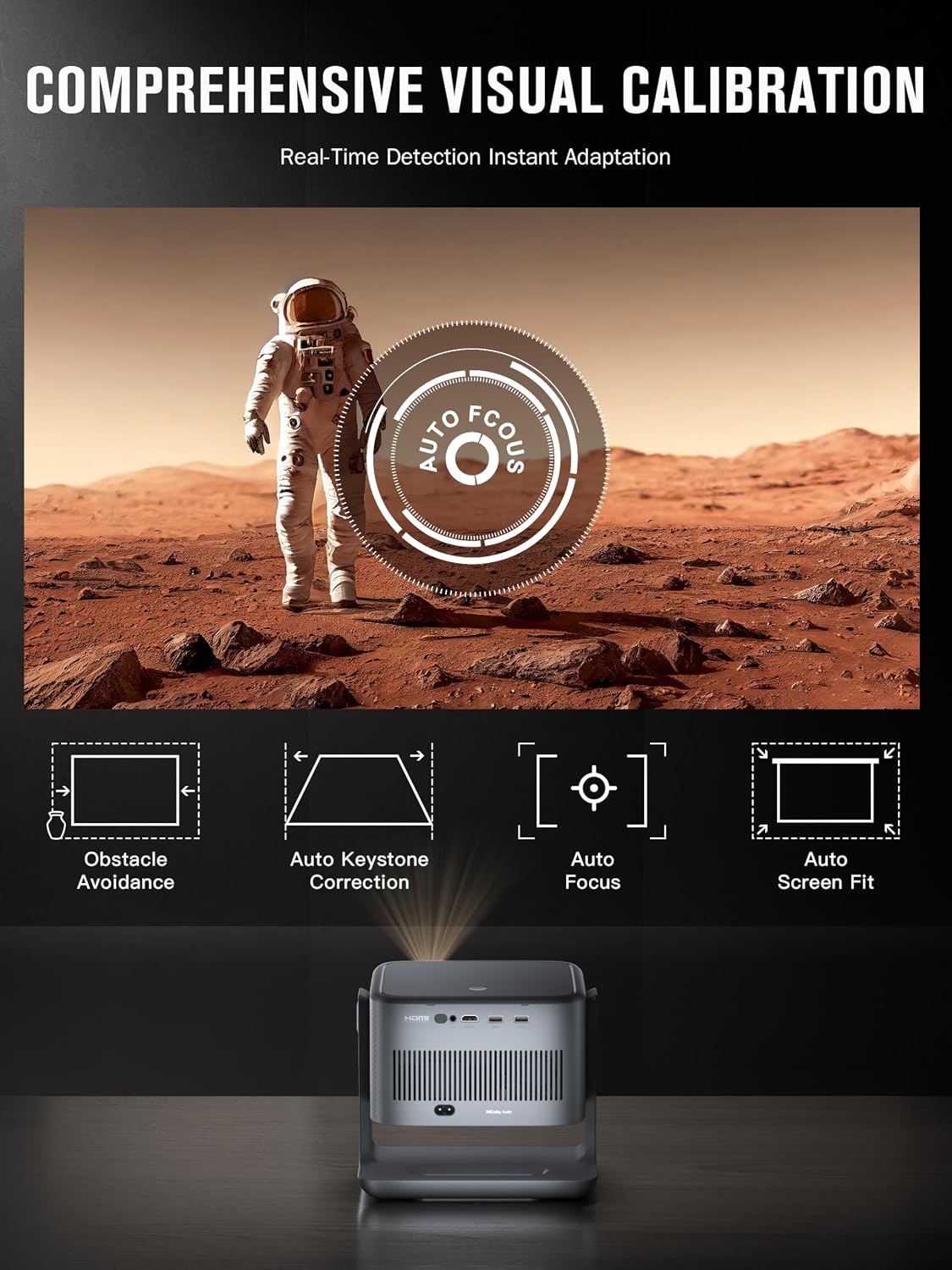 【Ahora con Netflix】Proyector inteligente 4K con WiFi y Bluetooth, V...