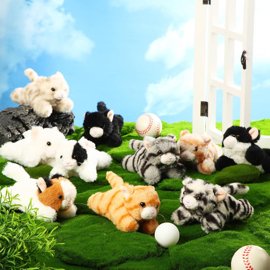 Lenwen 10 piezas de animales de peluche para gatos a granel, estilo...