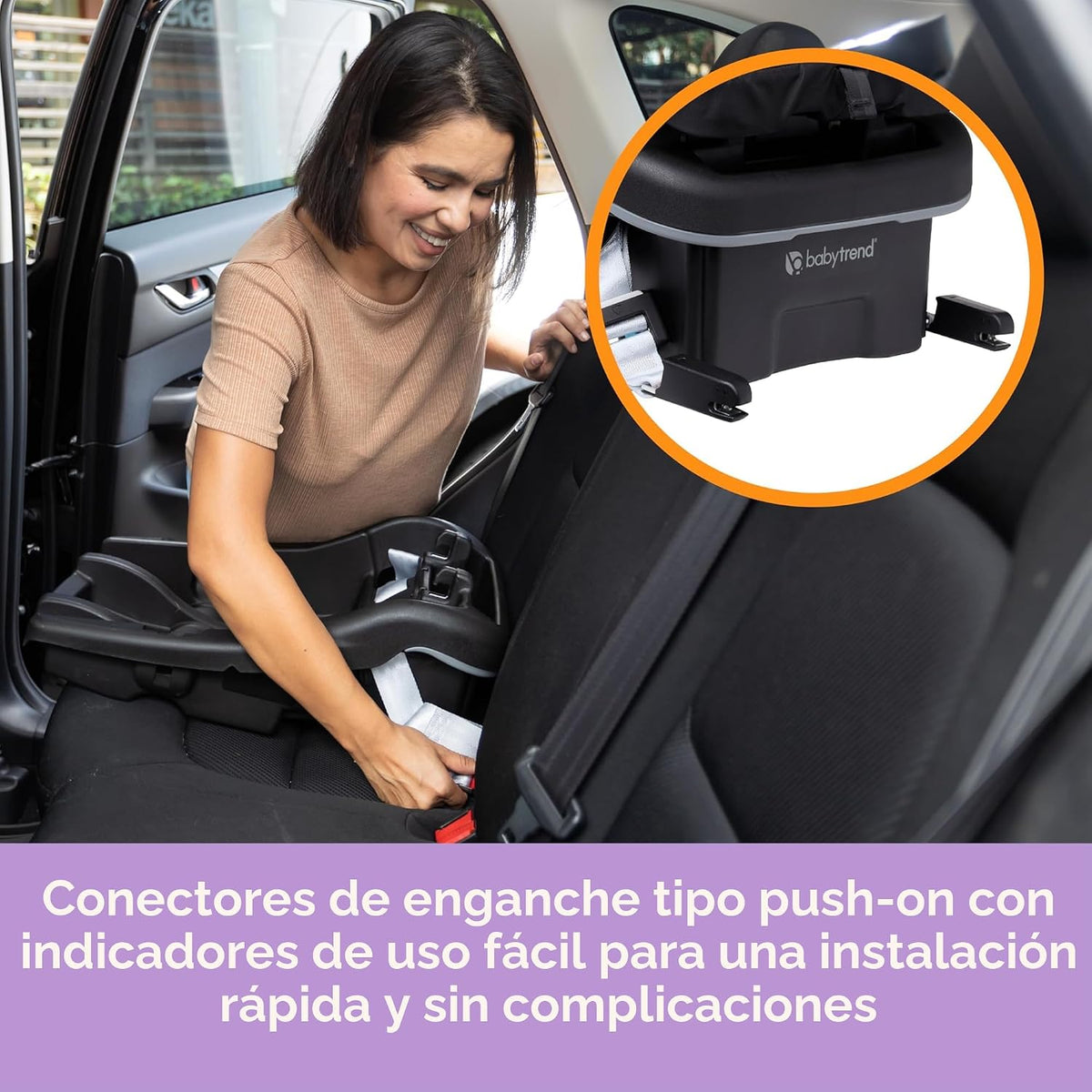 Baby Trend Asiento de automóvil para bebé de elevación segura, Dash...